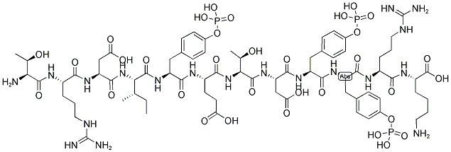 THR-ARG-ASP-ILE-PTYR-GLU-THR-ASP-PTYR-PTYR-ARG-LYS 结构式