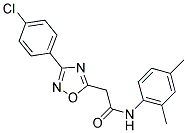2-[3-(4-CHLOROPHENYL)-1,2,4-OXADIAZOL-5-YL]-N-(2,4-DIMETHYLPHENYL)ACETAMIDE 结构式