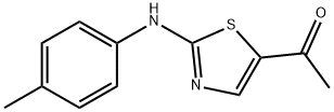 1-[2-(4-TOLUIDINO)-1,3-THIAZOL-5-YL]-1-ETHANONE 结构式