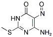 6-AMINO-2-(METHYLSULFANYL)-5-NITROSOPYRIMIDIN-4(3H)-ONE 结构式