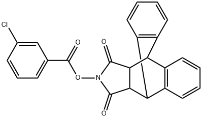 17-[(3-Chlorobenzoyl)oxy]-17-azapentacyclo[6.6.5.0(2,7).0(9,14).0(15,19)]nonadeca-2(7),3,5,9(14),10,12-hexaene-16,18-dione 结构式