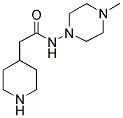 N-(4-METHYL-1-PIPERAZINO)-4-PIPERIDINOACETAMIDE 结构式