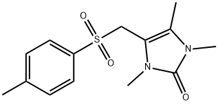1,3,4-TRIMETHYL-5-([(4-METHYLPHENYL)SULFONYL]METHYL)-1,3-DIHYDRO-2H-IMIDAZOL-2-ONE 结构式