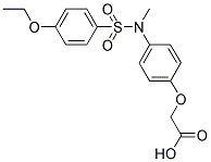 [4-[(4-ETHOXY-BENZENESULFONYL)-METHYL-AMINO]-PHENOXY]-ACETIC ACID 结构式