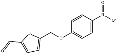 呋喃-2-甲醛,5-(4-硝基苯氧基甲基)- 结构式