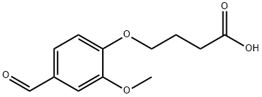 2-METHOXY-4-FORMYLPHENOXY-BUTYRIC ACID 结构式