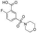 2-FLUORO-5-(MORPHOLINE-4-SULFONYL)-BENZOIC ACID 结构式