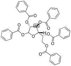 1,2,3,5,6-PENTA-O-BENZOYL-A,BETA-GALACTOFURANOSE 结构式