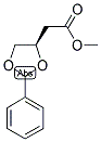 1,3-DIOXOLANE-4-ACETIC ACID, 2-PHENYL-, METHYL ESTER, (R) 结构式