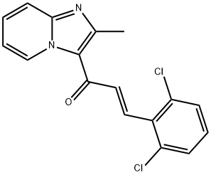 (E)-3-(2,6-Dichlorophenyl)-1-(2-methylimidazo[1,2-a]pyridin-3-yl)-2-propen-1-one 结构式