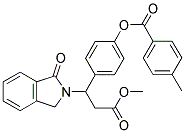 4-[3-METHOXY-3-OXO-1-(1-OXO-1,3-DIHYDRO-2H-ISOINDOL-2-YL)PROPYL]PHENYL 4-METHYLBENZENECARBOXYLATE 结构式