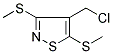 4-(CHLOROMETHYL)-3,5-BIS(METHYLTHIO)ISOTHIAZOLE 结构式