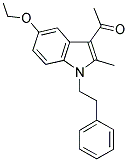 1-[5-ETHOXY-2-METHYL-1-(2-PHENYLETHYL)-1H-INDOL-3-YL]ETHANONE 结构式