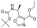 ETHYL 5-(L-N-BOC-ALA)-1,3-OXAZOLE-4-CARBOXYLATE 结构式