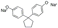 DISODIUM 4-[1-(4-OXIDOPHENYL)CYCLOPENTYL]BENZENOLATE 结构式