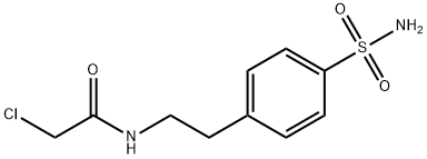 N-{2-[4-(氨基磺酰基)苯基]乙基}-2-氯乙酰胺 结构式