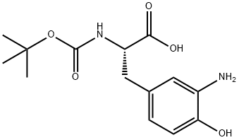 N-BOC-L-3-氨基酪氨酸 结构式