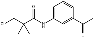 N-(3-ACETYLPHENYL)-3-CHLORO-2,2-DIMETHYLPROPANAMIDE 结构式