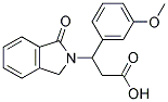 3-(3-METHOXYPHENYL)-3-(1-OXO-1,3-DIHYDRO-2H-ISOINDOL-2-YL)PROPANOIC ACID 结构式