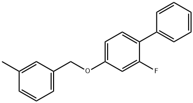 2-FLUORO-4-[(3-METHYLBENZYL)OXY]-1,1'-BIPHENYL 结构式