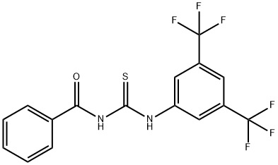 1-(3,5-BIS(TRIFLUOROMETHYL)PHENYL)-3-BENZOYLTHIOUREA 结构式