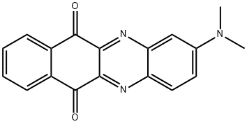 2-(DIMETHYLAMINO)BENZO[B]PHENAZINE-6,11-DIONE 结构式