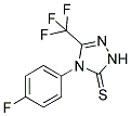 4-(4-FLUOROPHENYL)-4,5-DIHYDRO-3-TRIFLUOROMETHYL-1,2,4-TRIAZOLE-5(1H)-THIONE 结构式