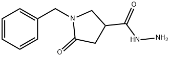 1-苄基-5-氧吡咯烷-3-碳酰肼 结构式