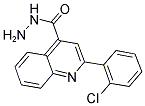 2-(2-CHLORO-PHENYL)-QUINOLINE-4-CARBOXYLIC ACID HYDRAZIDE 结构式