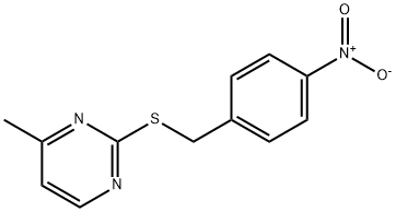 4-METHYL-2-[(4-NITROBENZYL)SULFANYL]PYRIMIDINE 结构式