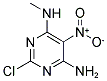 4-AMINO-2-CHLORO-5-NITRO-6-(METHYLAMINO)PYRIMIDINE 结构式