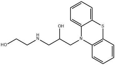 1-(2-HYDROXY-ETHYLAMINO)-3-PHENOTHIAZIN-10-YL-PROPAN-2-OL 结构式