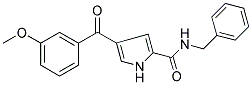 N-BENZYL-4-(3-METHOXYBENZOYL)-1H-PYRROLE-2-CARBOXAMIDE 结构式