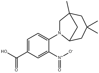 3-硝基-4-(1,3,3-三甲基-6-氮杂双环[3.2.1]辛烷-6-基)苯甲酸 结构式