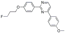 2-[4-(3-FLUOROPROPOXY)PHENYL]-4-(4-METHOXYPHENYL)PYRIMIDINE 结构式