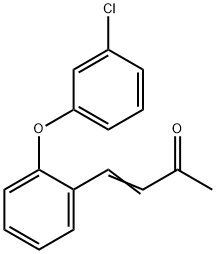 (E)-4-[2-(3-CHLOROPHENOXY)PHENYL]-3-BUTEN-2-ONE 结构式