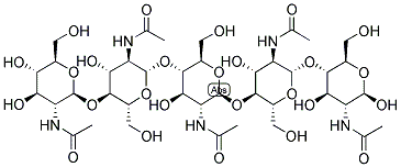 GLCNAC1-B-4-GLCNAC1-B-4GLCNAC1-B-4GLCNAC1-B-4GLCNAC 结构式