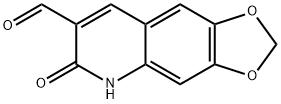 6-OXO-5,6-DIHYDRO-[1,3]DIOXOLO[4,5-G]QUINOLINE-7-CARBALDEHYDE 结构式
