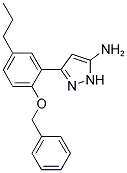 3-[2-(BENZYLOXY)-5-PROPYLPHENYL]-1H-PYRAZOL-5-AMINE 结构式