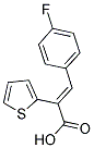 3-(4-FLUORO-PHENYL)-2-THIOPHEN-2-YL-ACRYLIC ACID 结构式