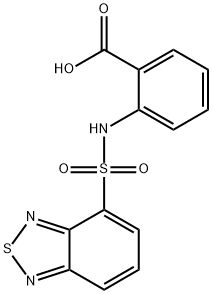 2-(BENZO[1,2,5]THIADIAZOLE-4-SULFONYLAMINO)-BENZOIC ACID 结构式