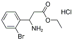 ETHYL 3-AMINO-3-(2-BROMOPHENYL)PROPANOATE HYDROCHLORIDE 结构式