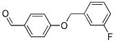 4-[(3-FLUOROBENZYL)OXY]BENZALDEHYDE 结构式