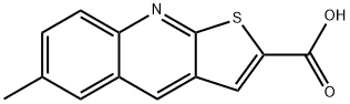 6-甲基噻吩并[2,3-B]喹啉-2-羧酸 结构式