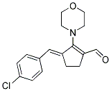 3-(4-CHLORO-BENZYLIDENE)-2-MORPHOLIN-4-YL-CYCLOPENT-1-ENECARBALDEHYDE 结构式