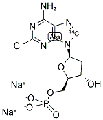 2-CHLORO 2'-DEOXYADENOSINE 5'-MONOPHOSPHATE, DISODIUM SALT, [8-14C]- 结构式