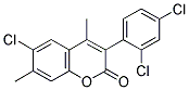 6-CHLORO-3(2',4'-DICHLOROPHENYL)-4,7-DIMETHYLCOUMARIN 结构式