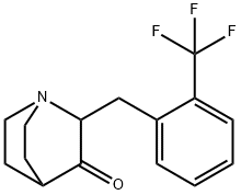 2-[2-(TRIFLUOROMETHYL)BENZYL]-3-QUINUCLIDINONE 结构式