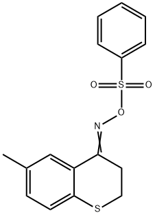 6-METHYL-4-([(PHENYLSULFONYL)OXY]IMINO)THIOCHROMANE 结构式