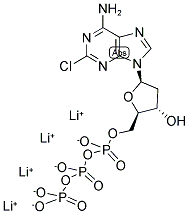 2-CHLORO-2'-DEOXYADENOSINE 5'-TRIPHOSPHATE, TETRALITHIUM SALT 结构式